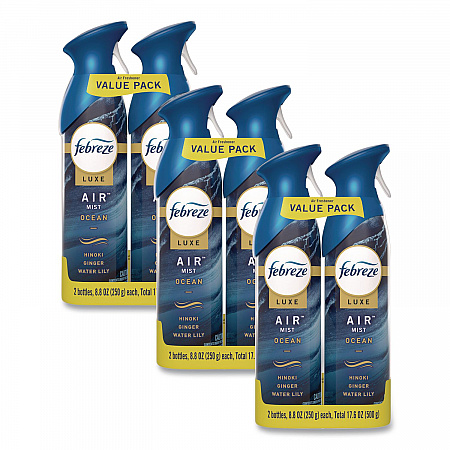 AIR, Ocean, 8.8 oz Aerosol Spray, 2/Pack, 3 Packs/Carton (17345)