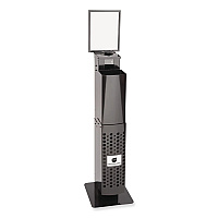 Pop-Up Floorstand, 12 x 14.5 x 51.5, Black (Q438FP)