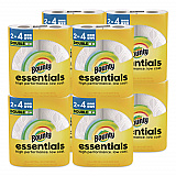 Essentials Select-A-Size Kitchen Roll Paper Towels, 2-Ply, White, 108 Sheets/Roll, 2/Pack, 8 Packs/Carton (14019)