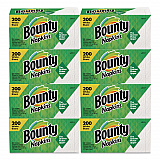 Quilted Napkins, 1-Ply, 12.1 x 12, White, 200/Pack, 8 Packs/Carton (96595CT)