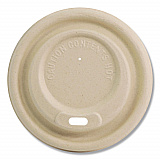 Fiber Lids for Cups, Fits 10 to 20 oz Hot Cups, Natural, 1,000/Carton (CULFB12GNLF)