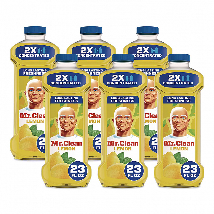 Multi-Surface Antibacterial Cleaner, Lemon Scent, 23 oz Bottle, 6/Carton (06892)