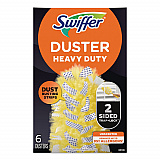 Heavy Duty Dusters Refill, Dust Lock Fiber, Unscented, Yellow, 6/Box (21620BX)