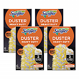 Heavy Duty Dusters Refill, Dust Lock Fiber, Unscented, Yellow, 6/Box, 4 Boxes/Carton (21620CT)
