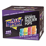 Body Quencher Electrolyte Freezer Pops Variety Pack, Assorted Flavors, 144/Carton (M3600013)