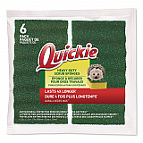 Heavy-Duty Scrubber Sponge, 4 x 2.5, 1" Thick, Yellow/Green, 6/Pack (2052220)
