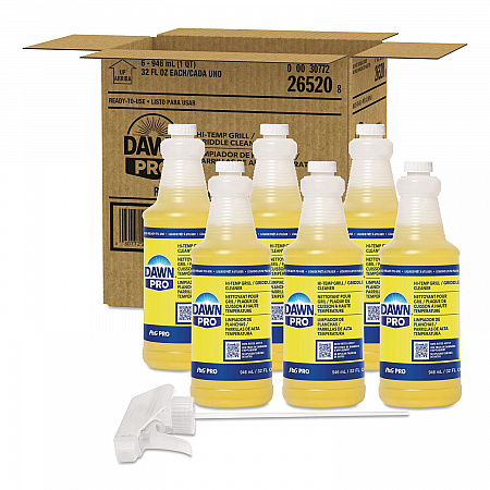 Hi-Temp Grill and Griddle Cleaner, 32 oz Bottle, 6/Carton (26520)
