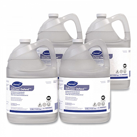 Soft Care Defend Antibacterial Handwash for IntelliCare Dispensers, Medicinal Scent, 1 gal, 4/Carton (100920027)