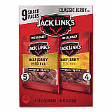 Beef Jerky Variety Pack, Original/Teriyaki, 8.1 oz Bag, 9/Carton (22002688)