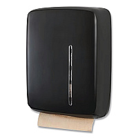 Folded Towel Dispenser, 11.96 x 5.21 x 16.08, Black (1608B)