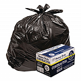 Heavy-Duty Contractor Clean-Up Bags, 60 gal, 3 mil, 32" x 50", Black, 20/Carton (186470)