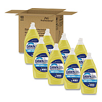 Manual Pot/Pan Dish Detergent, Lemon Scent, 38 oz Bottle, 8/Carton (45113)