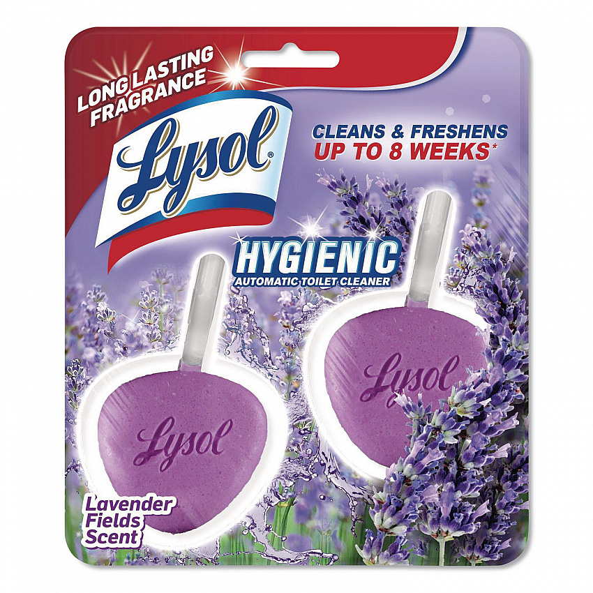 Hygienic Automatic Toilet Bowl Cleaner, Lavender Fields Scent, 2/Pack (83722)