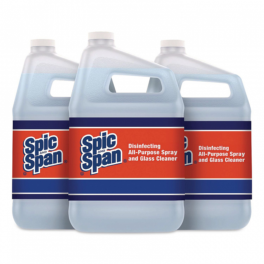 Disinfecting All-Purpose Spray and Glass Cleaner, Fresh Scent, 1 gal Bottle, 3/Carton (58773CT)