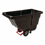 0.5 cu yd BRUTE Rotomolded Tilt Truck, 450 lb Capacity, Black (1304BLA)