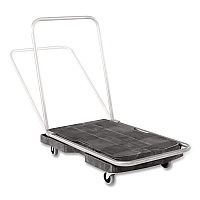 Utility-Duty Home/Office Cart, 250 lb Capacity, 20.5 x 32.5, Platform, Black (440000)