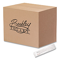 Medium Heavyweight Cutlery Kit, Fork/Knife/Napkin/Pepper/Salt/Spoon, Plastic, White, 250/Carton (1181239)
