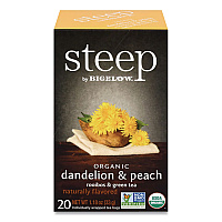 steep Tea, Dandelion and Peach, 1.18 oz Tea Bag, 20/Box (17715)
