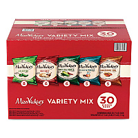 Kettle Cooked Chips Variety Mix, Four Assorted Flavors, 1.38 oz Bags, 30 Bags/Carton (29500010)