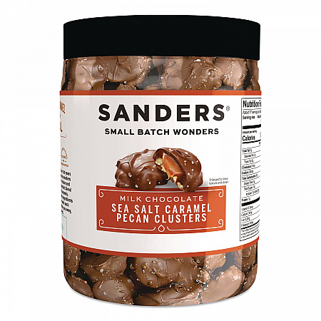 Small Batch Wonders Sea Salt Caramel Pecan Clusters, 16 oz Tub (MRY30971)