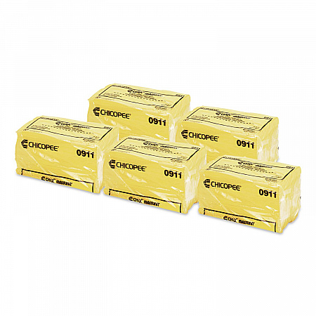 Masslinn Dust Cloths, 1-Ply, 24 x 24, Unscented, Yellow, 30/Bag, 5 Bags/Carton (8673)