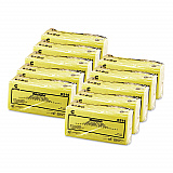 Masslinn Dust Cloths, 1-Ply, 24 x 40, Unscented, Yellow, 25/Bag, 10 Bags/Carton (0214)