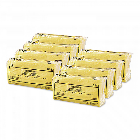 Masslinn Dust Cloths, 1-Ply, 16 x 24, Unscented, Yellow, 50/Pack, 8 Packs/Carton (0213)