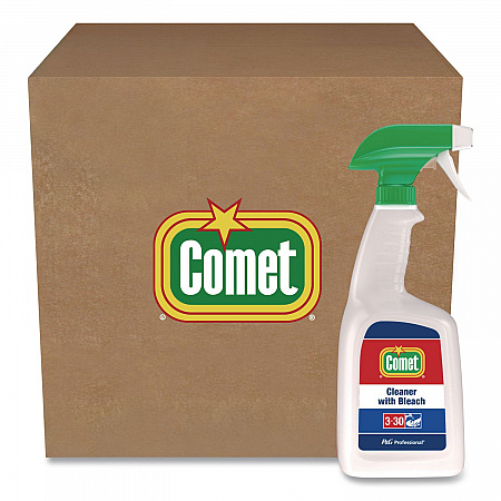 Cleaner with Bleach, 32 oz Bottles, 8 Bottles and 2 Trigger Sprayers/Carton (02287CT)