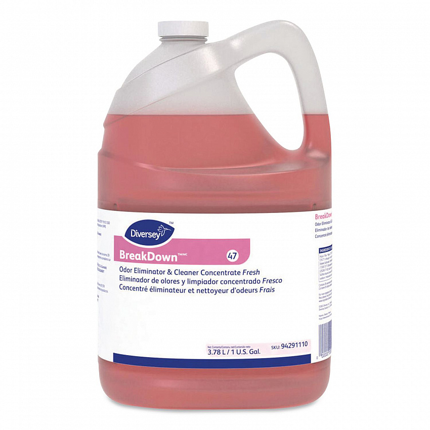 Breakdown Odor Eliminator, Fresh, Liquid, 1 gal Bottle (94291110)