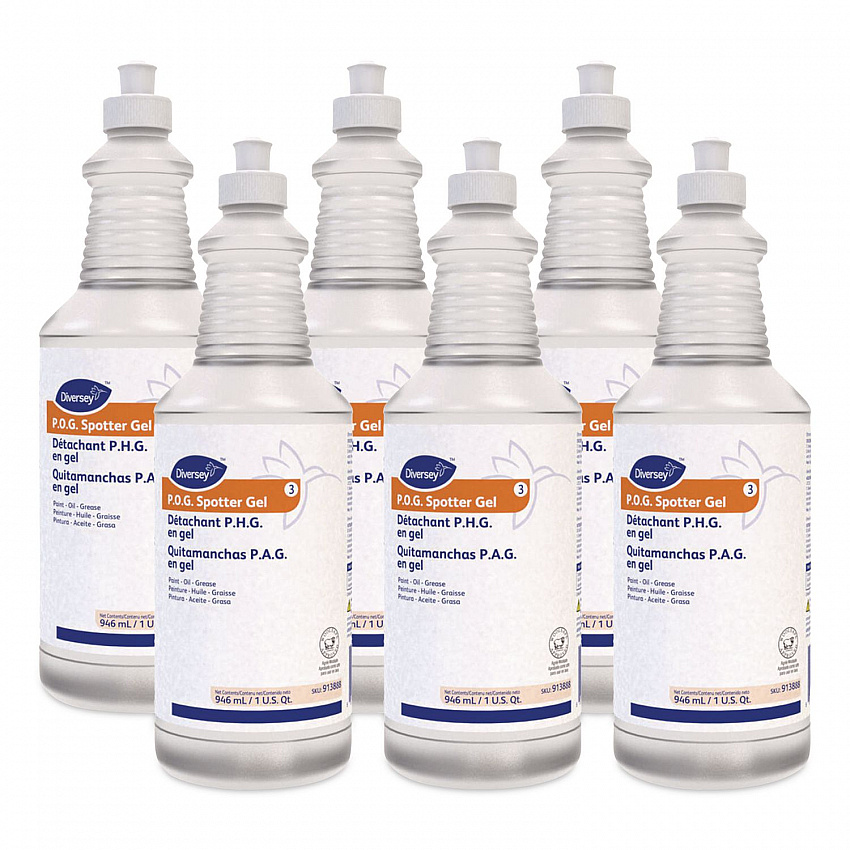 Paint, Oil and Grease Spotter Gel, Fruity Scent, 32 oz Squeeze Bottle, 6/Carton (913888)