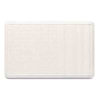 Safti-Grip Bath Mats, White Textured Surface, Suction-Cup Backing, 14" x 22.5", 12/Carton (1982724)