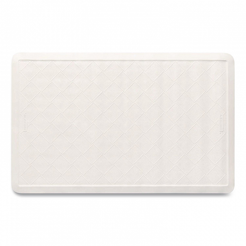 Safti-Grip Bath Mats, White Textured Surface, Suction-Cup Backing, 14" x 22.5", 12/Carton (1982724)