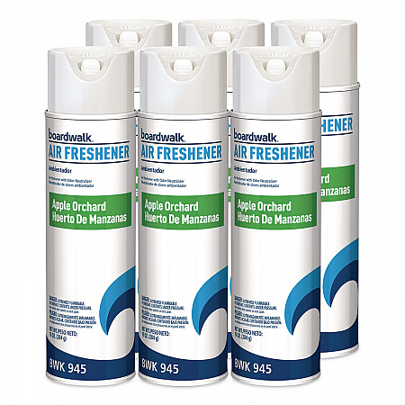 Aerosol Air Freshener, Apple Orchard, 10 oz Aerosol Spray, 6/Carton (945)