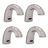 One Shot Soap Dispenser - Touch Free, Foam, 800 mL/1,600 mL, 11 x 14 x 3.5, Chrome, 4/Carton (1938171CT)