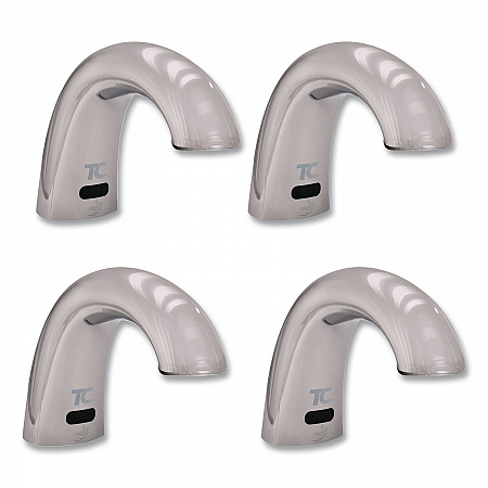 One Shot Soap Dispenser - Touch Free, Foam, 800 mL/1,600 mL, 11 x 14 x 3.5, Chrome, 4/Carton (1938171CT)