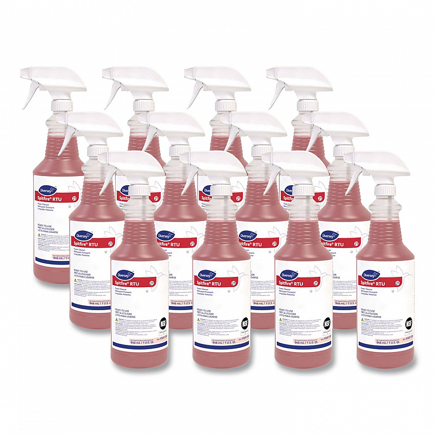 Spitfire Power Cleaner, Liquid, Fresh Pine Scent, 32 oz Spray Bottle, 12/Carton (95891789)