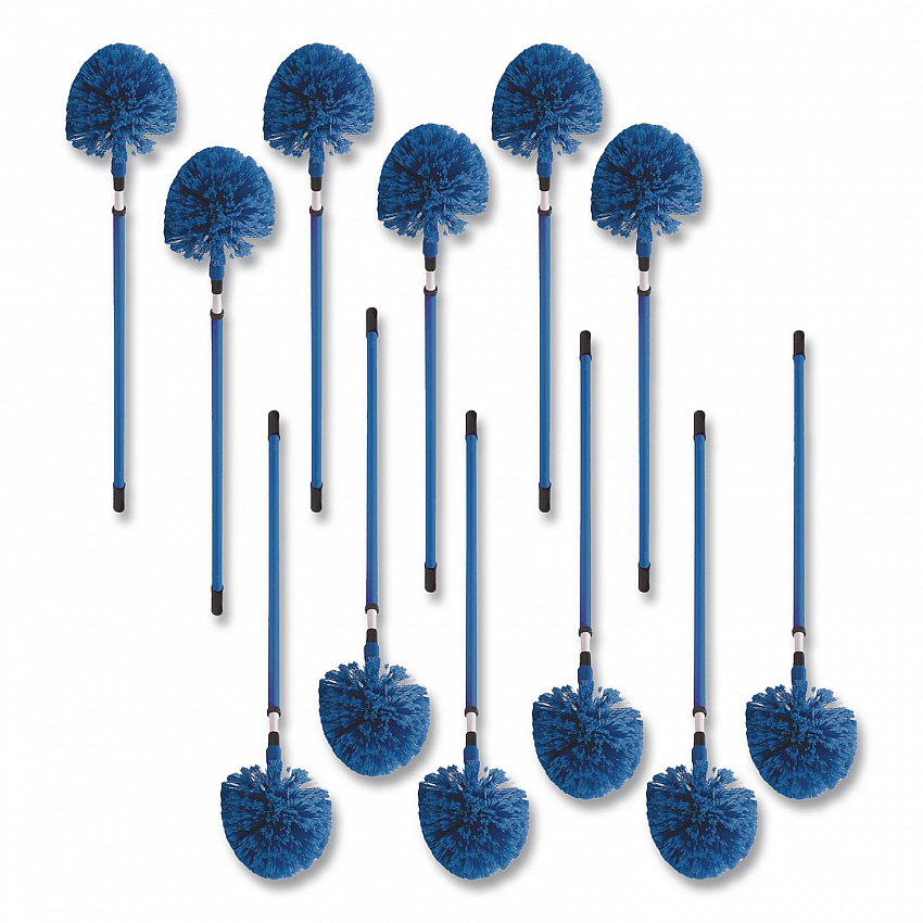 Metal Telescopic Handle, 1" x 34", Blue, 12/Carton (36545000CT)