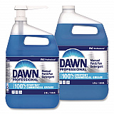 Manual Pot and Pan Dish Detergent with Pump, Dawn Original Scent, (1) Pump and (2) 1 gal Bottles/Carton (15260)