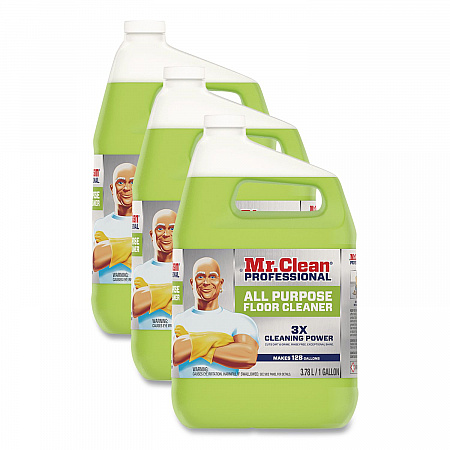 Finished Floor Cleaner, Lemon Scent, 1 gal Bottle, 3/Carton (02621CT)