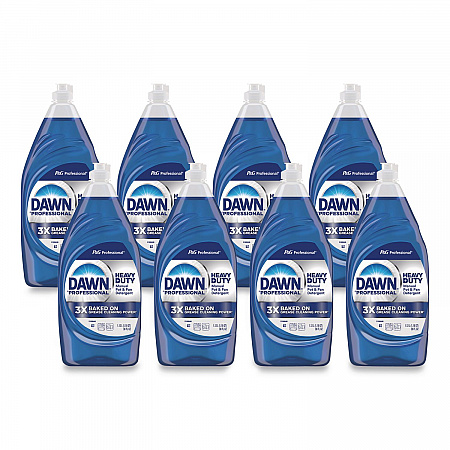 Heavy-Duty Manual Pot/Pan Dish Detergent, Original Scent, 38 oz Bottle, 8/Carton (08836)