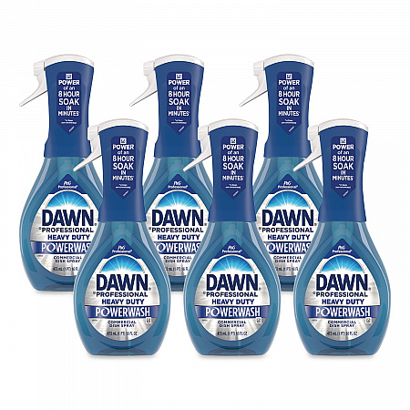 Heavy Duty Powerwash Commercial Dish Spray, Fresh Scent, 16 oz, 6 Pack: 6 Starter Kits (12301)