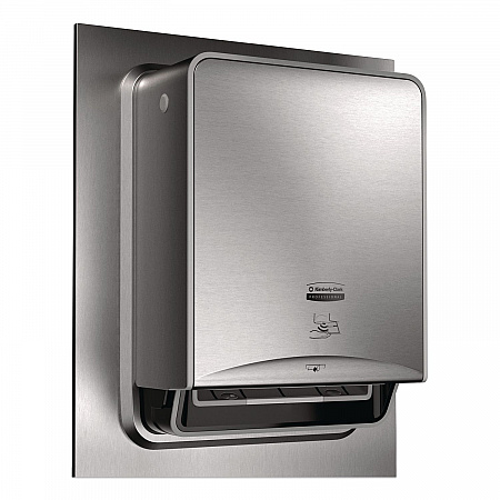 ICON Automatic Roll Towel Recessed Dispenser Housing with Trim Panel, 22 x 6.52 x 17.64, Stainless Steel (53699)