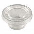 Portion Cup Lids, Fits 1.5 oz to 2 oz Portion Cups, Clear, 100/Pack, 25 Packs/Carton (60003027)