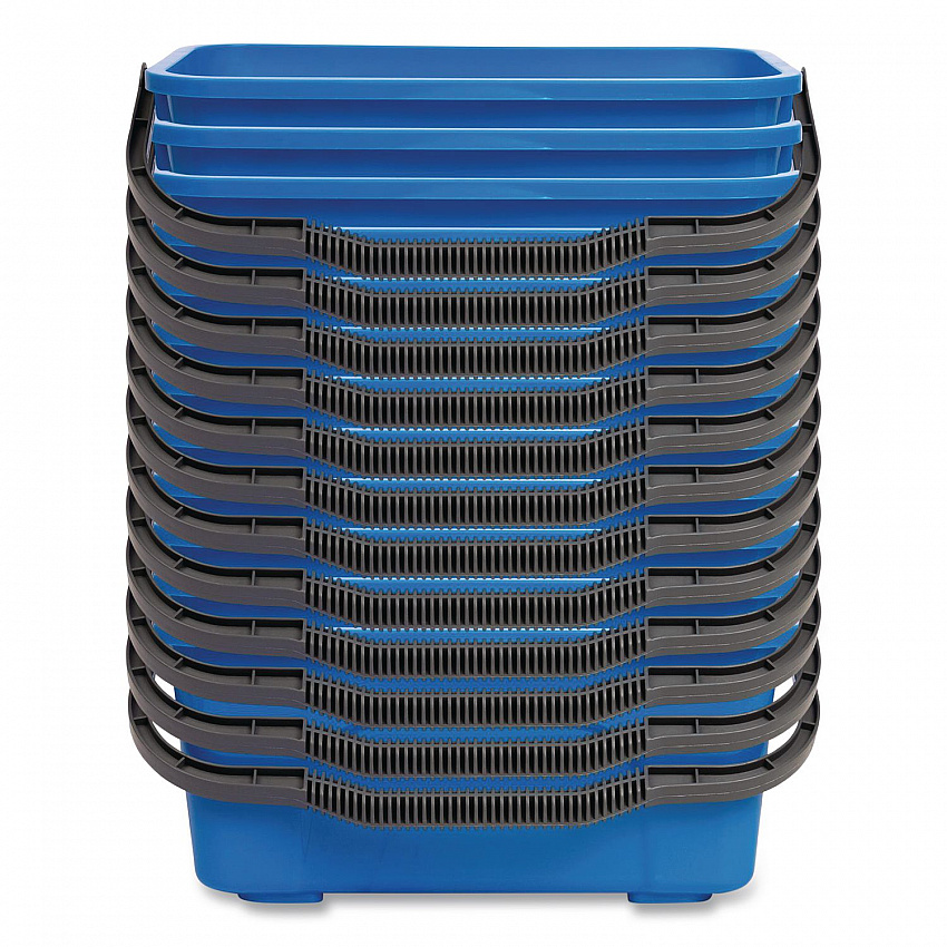 Window and General Cleaning Bucket, 3 gal, Blue, 12/Carton (GRI18312PK)