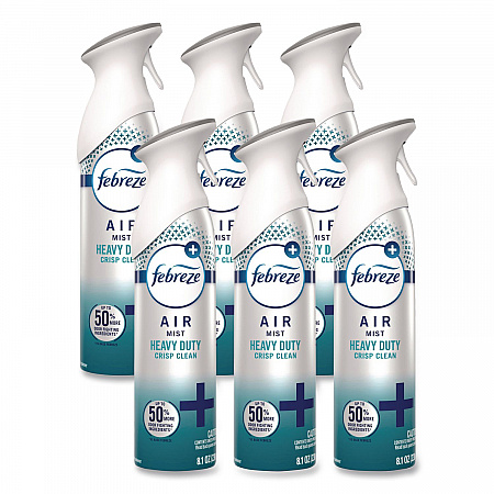 AIR, Heavy-Duty Crisp Clean, 8.1 oz Aerosol Spray, 6/Carton (19924)