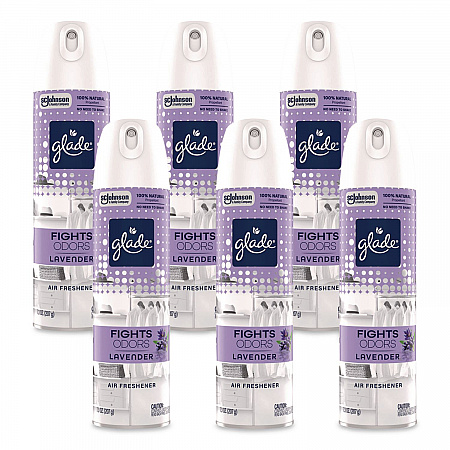 Air Freshener, Lavender, 7.3 oz Aerosol Spray, 6/Carton (391403)