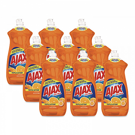 Dish Detergent, Liquid, Orange Scent, 28 oz Bottle, 9/Carton (44678CT)