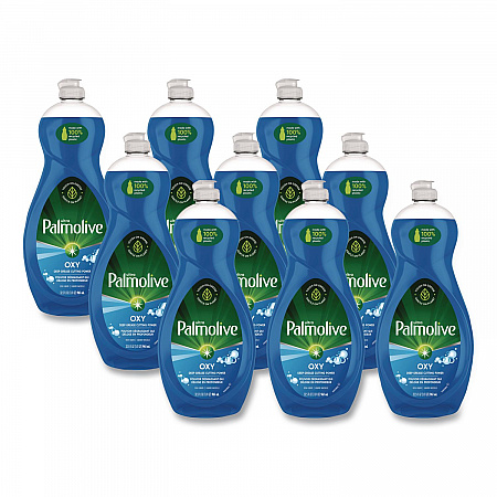 Oxy Dishwashing Liquid, Fresh Scent, 32 oz Bottle, 9/Carton (US04273CT)