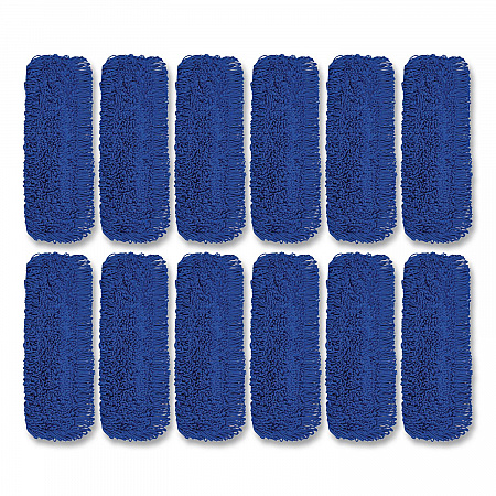Microfiber Looped Dust Mop Pad Head, 24 x 5, Blue, 12/Carton (GRI1822412PK)
