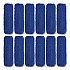 Microfiber Looped Dust Mop Pad Head, 36 x 5, Blue, 12/Carton (GRI1823612PK)